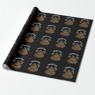 Papier Cadeau Philosop fecal Funny Poop Pun Poop Dark BG