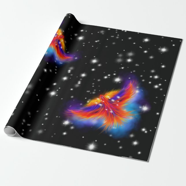 Papier Cadeau Phoenix Nebula (Déroulé)