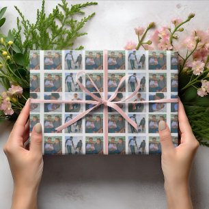 Papier Cadeau Photo Collage Famille Personnaliser Ce Modèle
