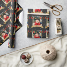 Photo de Noël Joyeux Personnalisé noir