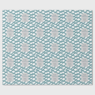 Papier Cadeau Photo de retraite heureuse année bleue années de s