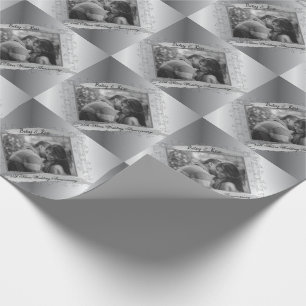 Papier Cadeau Photo du 25e anniversaire du Mariage sur mesure no