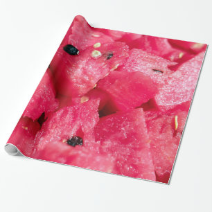 Papier Cadeau photo fruitée fraîche de salade coupée en tranc