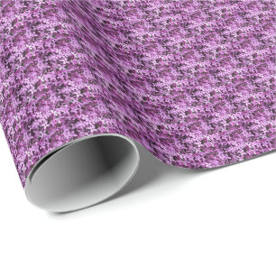 Papier Cadeau Photo Lilac Demi-goutte Carrelée