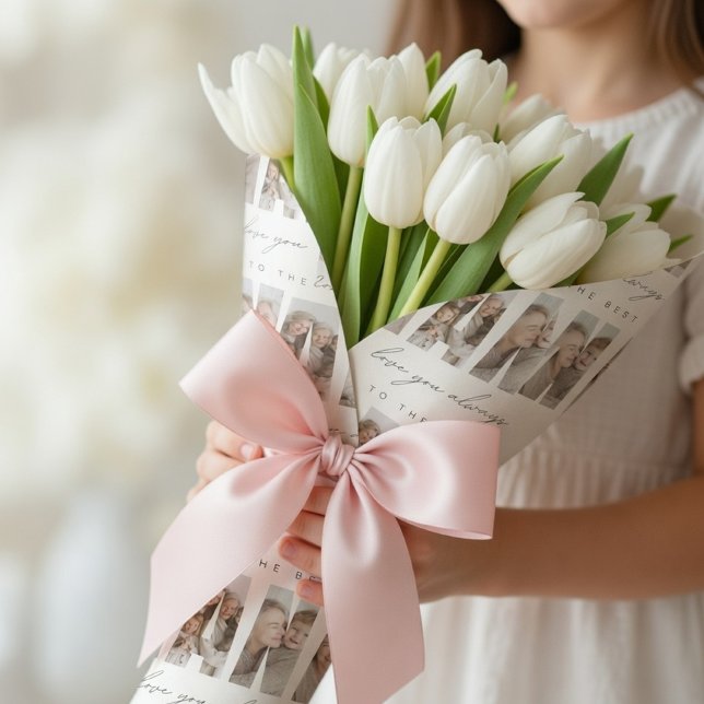 Papier Cadeau Photo personnalisé de NANA de luxe (Créateur téléchargé)