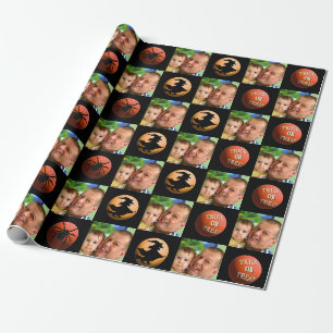 Papier Cadeau Photo personnalisée Happy Halloween