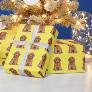 Papier Cadeau Photo personnalisée logo photo motif jaune
