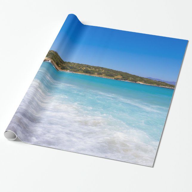 Papier Cadeau Photo Tropical Beach Island Paradise (Déroulé)