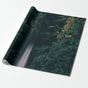 PAPIER CADEAU PHOTOGRAPHIE AÉRIENNE DU PONT DE HANGING PRÈS DES