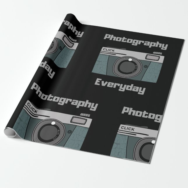 Papier Cadeau Photographie Caméra de tous les jours Papier photo (Déroulé)