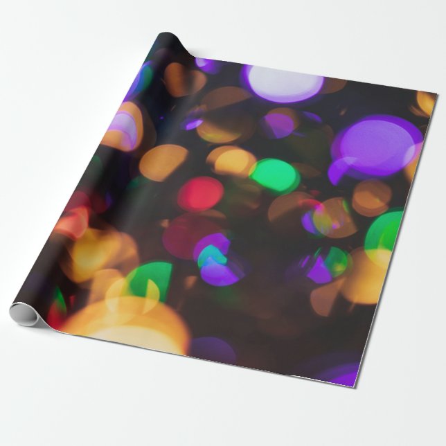 Papier Cadeau Photographie de Bokeh (Déroulé)