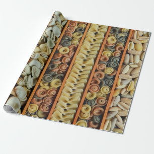 Papier Cadeau photographie de nouilles de pâtes