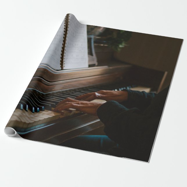 Papier Cadeau Piano cool (Déroulé)