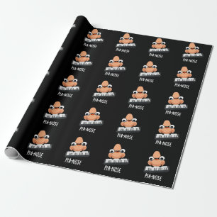 Papier Cadeau Pianose Funny Piano Nose Pun Dark BG