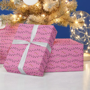 Papier Cadeau Pieds De Chien Et Sucre de canne Motif Os