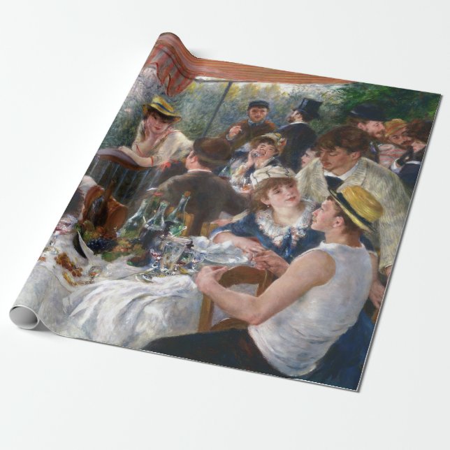 Papier Cadeau Pierre-Auguste Renoir - Déjeuner de la fête nautiq (Déroulé)
