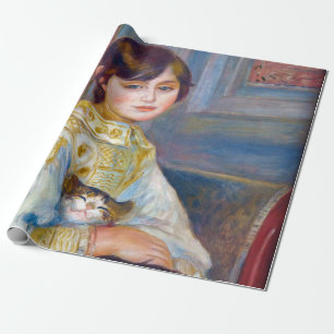 Papier Cadeau Pierre-Auguste Renoir - Enfant avec chat
