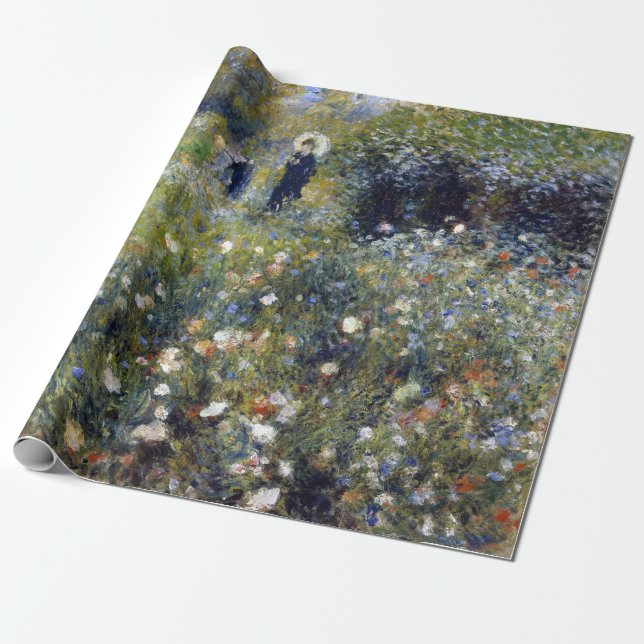 Papier Cadeau Pierre-Auguste Renoir femme au parasol (Déroulé)
