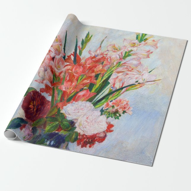 Papier Cadeau Pierre-Auguste Renoir - Gladioli (Déroulé)