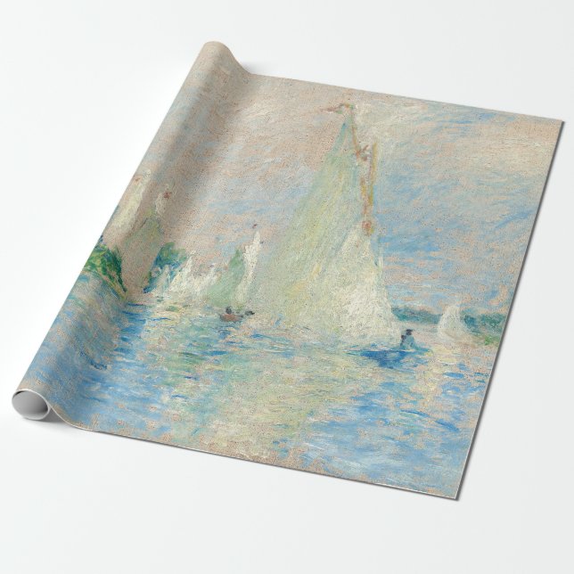 Papier Cadeau Pierre-Auguste Renoir - Regatta à Argenteuil (Déroulé)