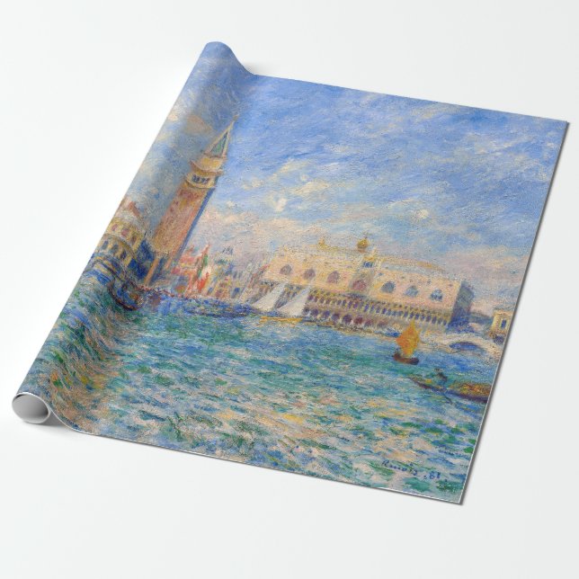 Papier Cadeau Pierre-Auguste Renoir - Venise, le Palais des Doge (Déroulé)