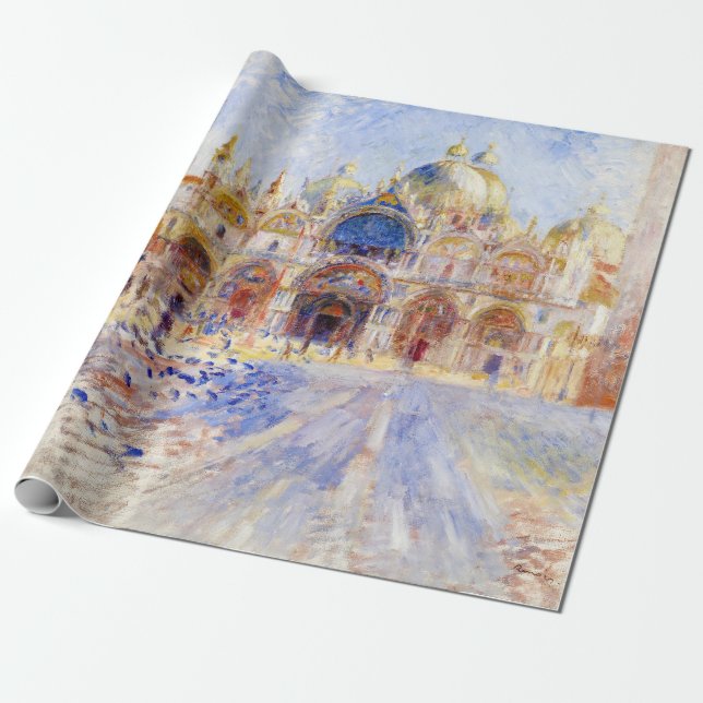 Papier Cadeau Pierre-Auguste Renoir - Venise, Piazza San Marco (Déroulé)