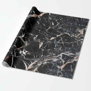 Papier Cadeau Pierre de marbre noir arrière - plan naturel mar a
