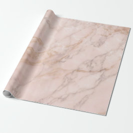 Papier Cadeau Pierre en marbre brillant Rose en poudre dorée