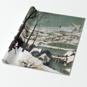 Papier Cadeau Pieter Bruegel les chasseurs d'aînés dans la neige