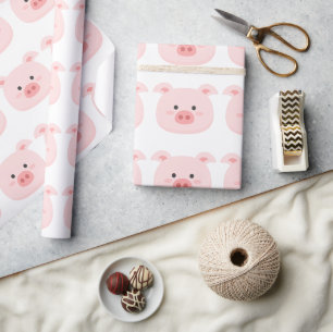 Papier Cadeau Piggy Birthday Kids Art