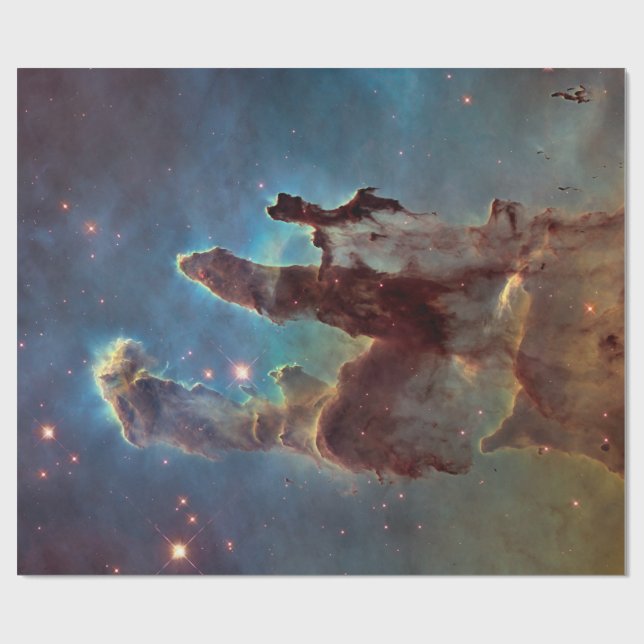 Papier Cadeau Piliers de création, Aigle Nebula Hubble Space (Plat)