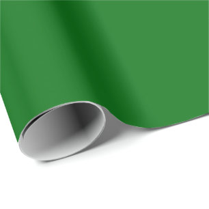 Papier Cadeau Pin vert frais solide minimaliste