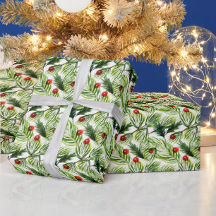 Papier Cadeau Pine d'eau Filière sapin Noël Fête de l'arbre