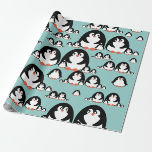 Papier Cadeau Pingouins