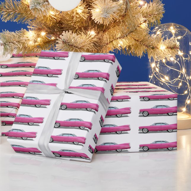 PAPIER CADEAU PINK CLASSIC VOITURE CADDY NOËL LIVRE DE TRAVAIL (Vacances)