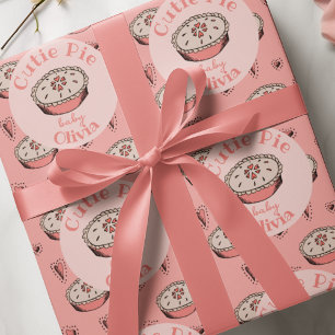 Papier Cadeau Pink Cutie Pie Baby Girl