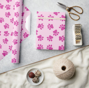 Papier Cadeau Pink Puppy Party Cadeau, Enfants & Animaux Anniver