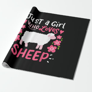 Papier Cadeau Pink Sheep Just A Girl Who Loves Sheep Venin