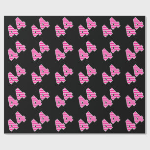 Papier Cadeau Pink Stripes 44 N° d'événement (Anniversaire, Anni