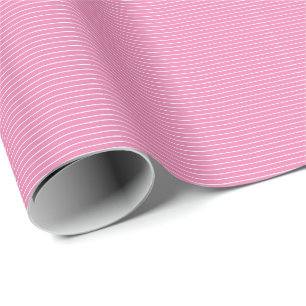 Papier Cadeau Pink White Stripe Camouflage Patterns Girly Trendy