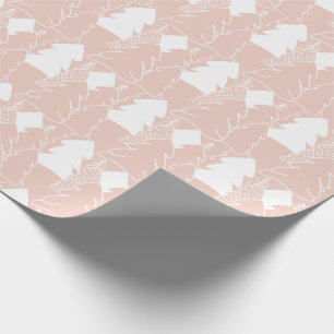 Papier Cadeau Pink Winter Wonderland Fête