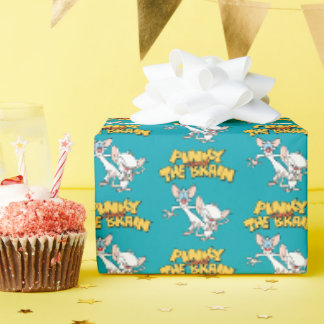 Papier Cadeau Pinky et le cerveau | Afficher le logo