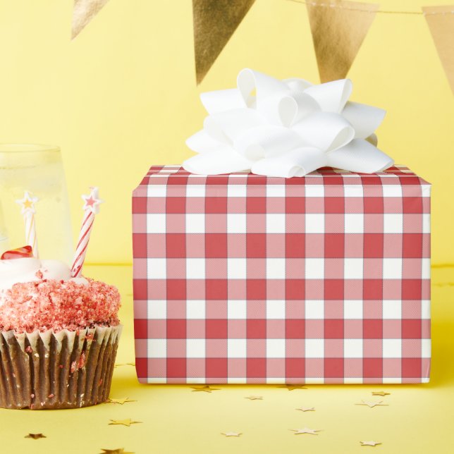 Papier Cadeau Pique-nique En vichy (Fête d'anniversaire)