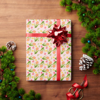 Papier Cadeau Piquer les tulipes