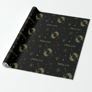 Papier Cadeau Pisces zodiac horoscope étoile signe dégradé