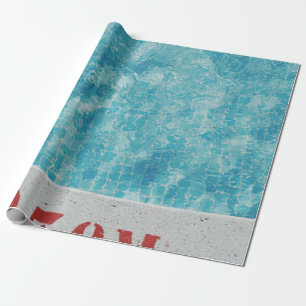 Papier Cadeau Piscine en béton gris à 0,30 Mètre