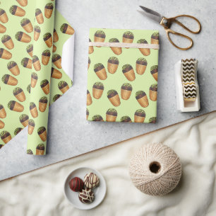 Papier Cadeau Pistachio Madeleines Pâtisseries françaises Pâtiss