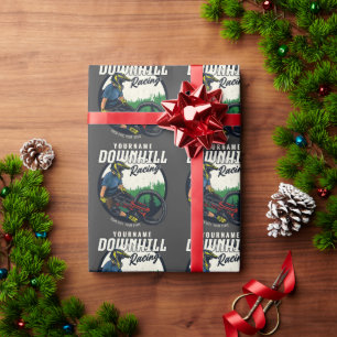 Papier Cadeau Piste VTT de descente personnalisée