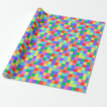 Pixel Arc-en-ciel Coloré Enveloppe cadeau lumineux