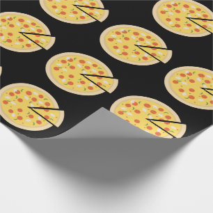 PAPIER CADEAU PIZZA FUNNY WRAPPER PAPIER